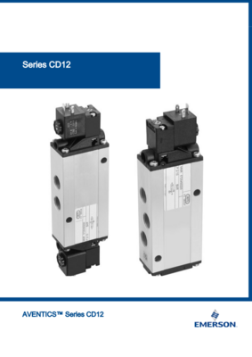 AVENTICS CD12 CATALOG CD12 SERIES: 3/2-DIRECTIONAL VALVES